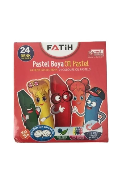 Fatih 24'lü PASTEL Boya Karton Kutu / 50340/F ürün görseli