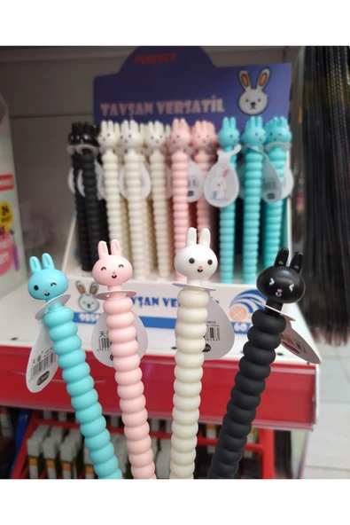 Mikro Tavşan Başlıklı Versatil Kalem 0,7mm, Pembe - Resim 3