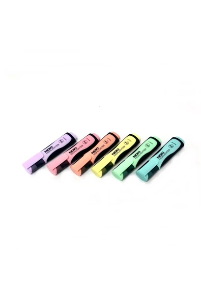 Noki Pastel Highlighter 9000 6'lı Fosforlu Kalem - 1