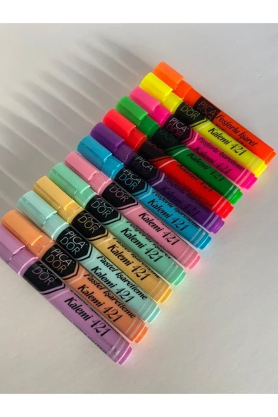 Picador Fosforlu Kalem Seti 13 Tam Renk-1 - Resim 5