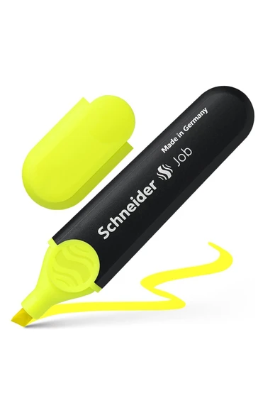 Scheneider Schneider 150 Fosforlu Kalem Job Sarı 10 Lu Kutu ürün görseli 1