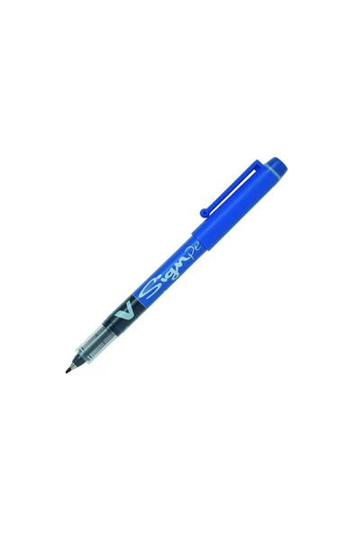 Pilot V Sign Pen İmza Kalemi Mavi - Resim 2