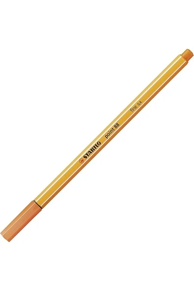 Stabilo - İnce Keçe Uçlu Kalem - Point 88 - Açık Alev Kırmızısı - 1
