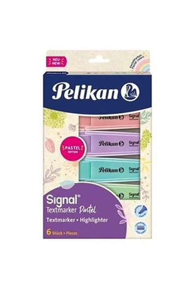 Pelikan 6 Lı Pastel Fosforlu Işaretleme Kalemi ürün görseli 1