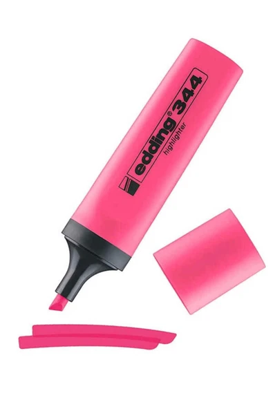 Edding Pembe Fosforlu Kalem E-344 - 1