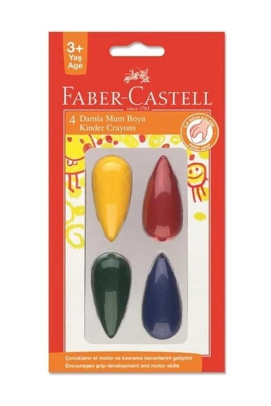 Faber Castell Damla Mum Boya 4 Renkli ürün görseli 1