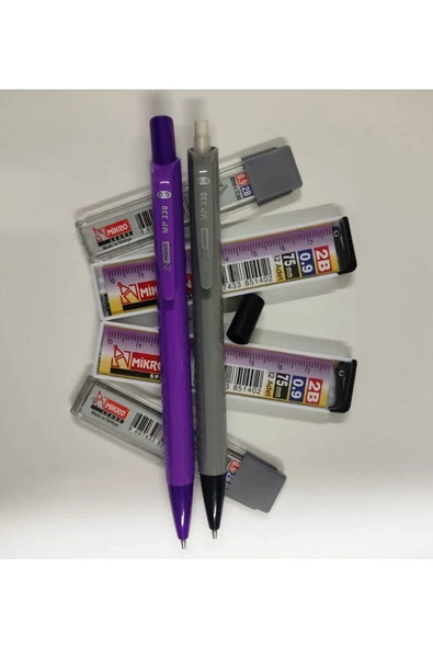 Mikro 0.9 Uçlu Kalem ( 2 Adet Kalem) ( 0,9 Kalem Ucu - 4 Kutu) - Resim 2