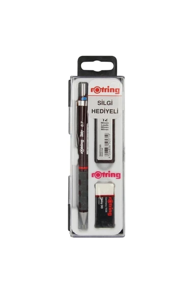 Rotring Tikky Versatil Uçlu Kalem Seti 0.7 Bordo - 1
