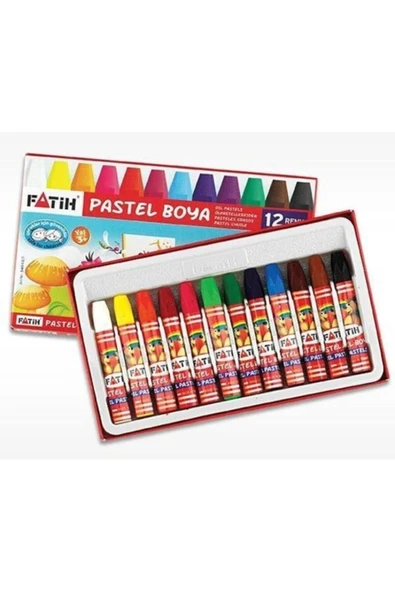 Fatih 12'li Pastel Boya Kalemi 12 Renk Pastelboya ürün görseli