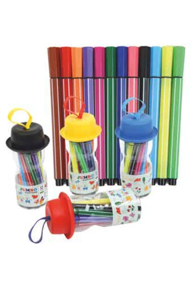 222 Concept Alper Bc-629 Jumbo Keçeli Kalem 12li ürün görseli 1