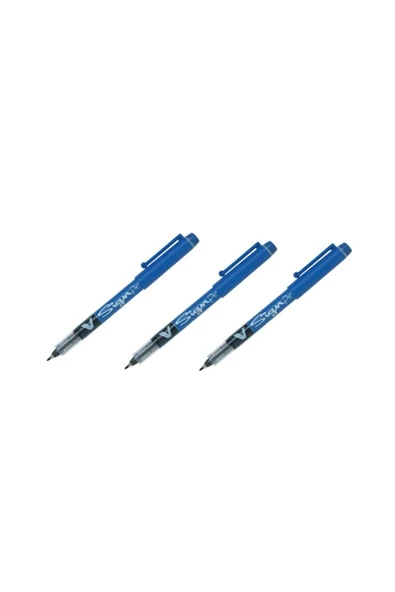 Pilot V-signpen Keçe Uçlu Mavi 3 Adet ürün görseli 1