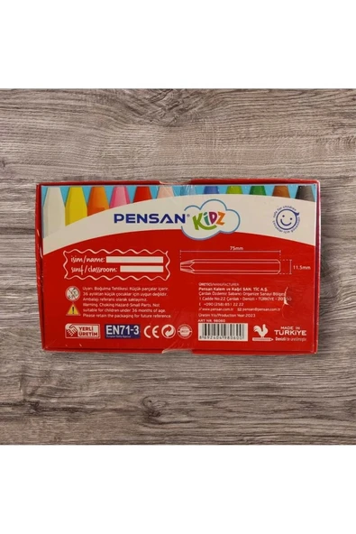 Pensan Kidz Pastel Boya 12 Renk Kutulu 98060 2 Paket - Resim 2