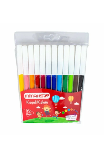 Mimaks 12 Renk Keçeli Kalem