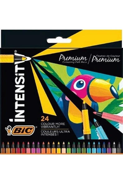 Bic İntensity Premium Keçeli Boya Kalemi 24 Renk ürün görseli 1
