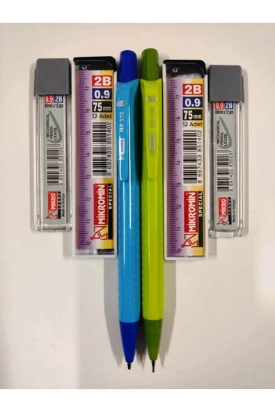 Mikro 0.9 Uçlu Kalem ( 2 Adet Kalem) ( 0,9 Kalem Ucu - 4 Kutu) - Resim 3