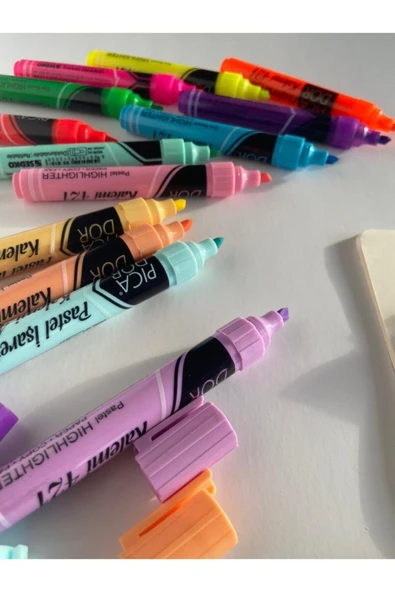 Picador Fosforlu Kalem Seti 13 Tam Renk-1 - Resim 3