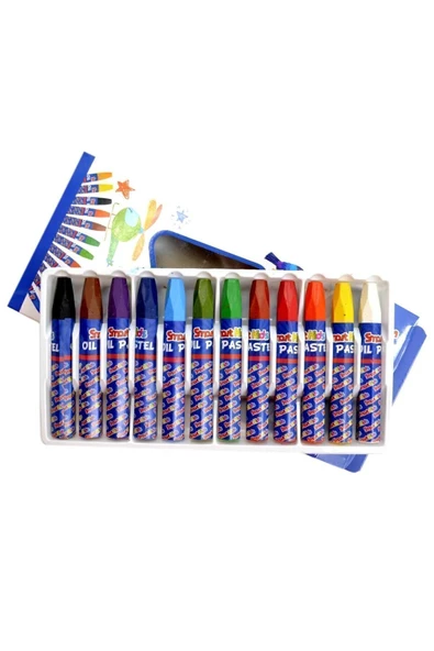 Smart Kids Pastel Boya 12 Renk Pastel Boya - Resim 2