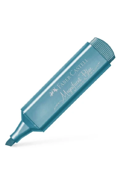 Faber Castell Faber Fosforlu Kalem Metalik Mavi 154647 - Resim 2