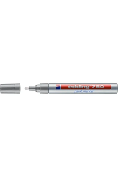 Edding Markör Dekor Boya Yuvarlak Uçlu 2-4 Mm Gümüş 750 - Resim 2