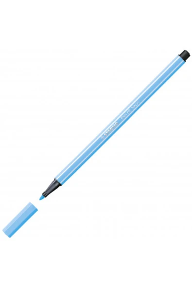 Stabilo - Keçe Uçlu Boya Kalemi - Pen 68 - Floresan Mavi - Resim 2