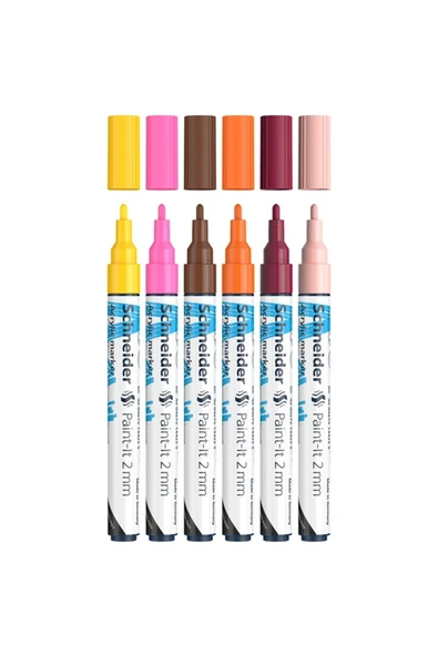 SCHNEIDER 310 Akrilik Markeri 2 Mm Set/3-120197 Scm520 - Resim 3