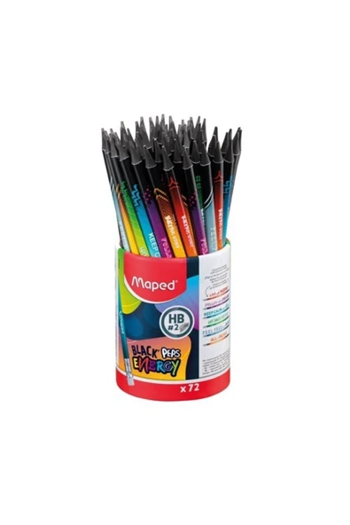 Maped Silgili Kurşun Kalem (72 Li Kavanoz) 3154148520023 ürün görseli 1