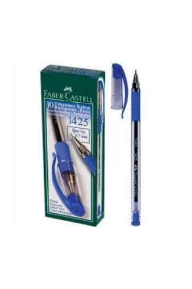 Faber Castell 1425 Mavi Tükenmez Kalem 10'lu - 3