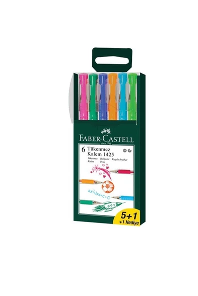 Faber Castell Faber 1425 0.7 Mm Iğne Uçlu Tükenmez Kalem 5+1 Renk (5211142557) ürün görseli 1