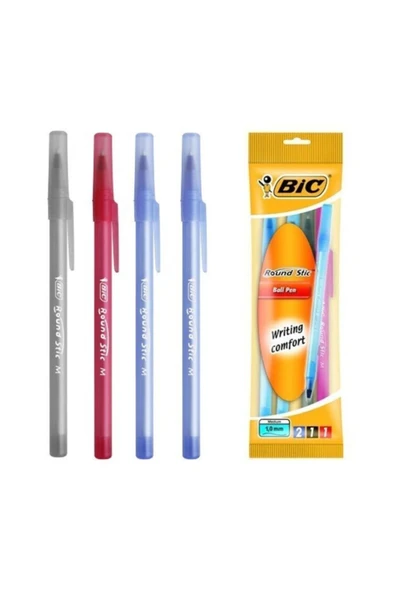 Bic Round Stic Tükenmez Kalem 4'lü Promosyon Paket ürün görseli 1