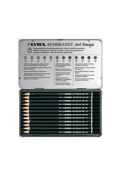 LYRA Art Design Dereceli Kalem 12 Renk Metal Karışık L1111120 - 1