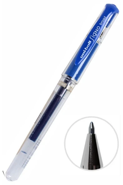 UNİ-BALL Um-153 Signo Broad Mavi Roller Kalem 1,0 Mm Uniball Um-153 3'lü Set - 1