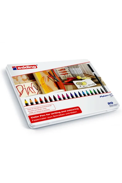 Edding 1300 Grafik Kalemi 20'li Metal Kutu ürün görseli 1