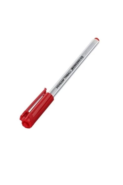 Pensan Tükenmez Kalem Triball 1.0 Mm Bilye Uç Kırmızı 12 Li 1003 - 1