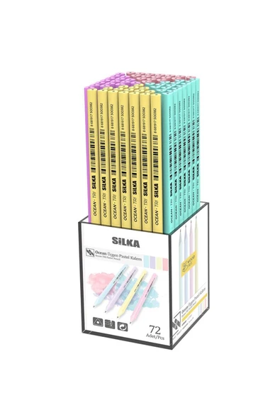 Silka Kurşun Kalem Ocean Pastel Üçgen 72 Li Kl1.tsp ürün görseli 1