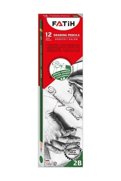 Fatih Dereceli Kalem Siyah 2b 12 Adet (1 DÜZİNE) ürün görseli 1
