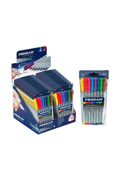 Pensan Triball Tükenmez Kalem 1.0 Mm Color Me 8 Li Set Tk.k ürün görseli 1