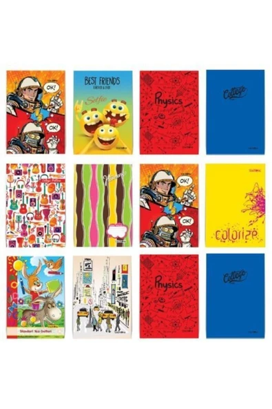 Çınar Yayınları Çınar Yayınları 60 Yaprak A4 Büyük Boy Kareli Defter Karton Kapak 12 Adet ürün görseli 1