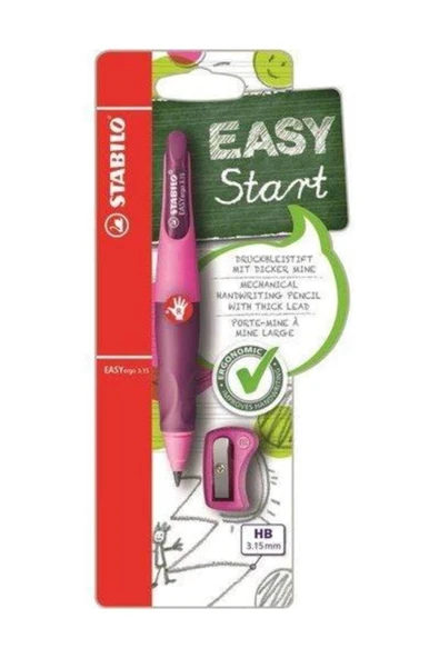 Stabilo Easyergo 3,15 Mm Sağ El Kalemi - Ilk Yazı Kalemi - Pembe-lila ürün görseli 1