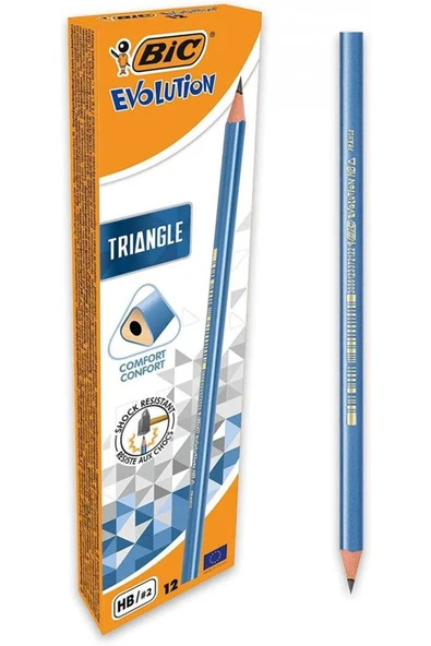 Bic Evolution Üçgen HB Kurşun Kalem 12'li Kutu Mavi / 964845 ürün görseli