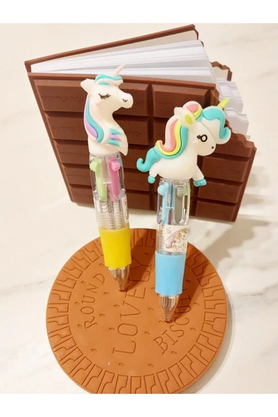 BIDIK TOYS Mini Unicorn 4 Renkli Tükenmez Kalem - Çoklu Tükenmez Kalem Mini Boy Mini Unıcorn Tükenmez Kalem ürün görseli 1