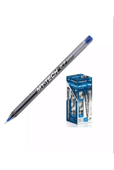 Pensan My-tech 0.7mm Mavi Tükenmez Kalem 25'li Paket - 2