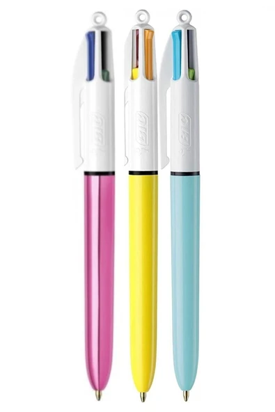 Bic 4 Colours 3'lü Tükenmez Kalem Seti ürün görseli 1