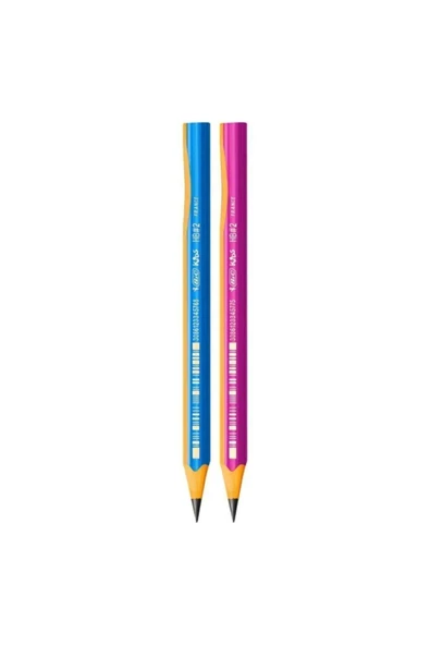 Bic Kids Evolution Üçgen Jumbo Kurşun Kalem Mavi -pembe - Resim 2