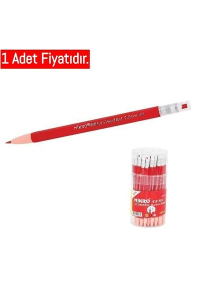 Mikro | 618-48 Kırmızı Versatil Kalem 2.00 Mm ürün görseli 1