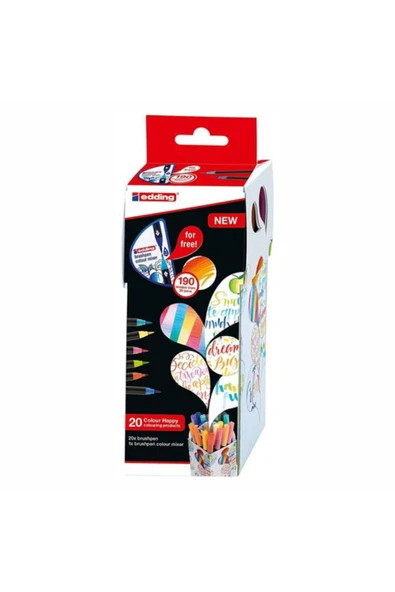Edding Brush Pen 20 Renk Set Colour Happy - 2