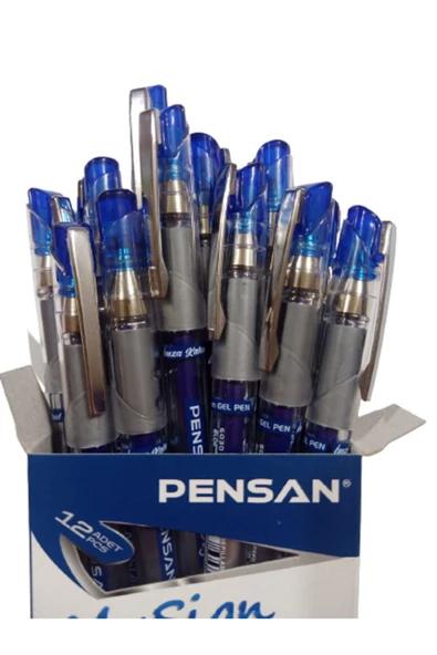 Pensan Mavi Imza Kalemi 12 Adet - 1
