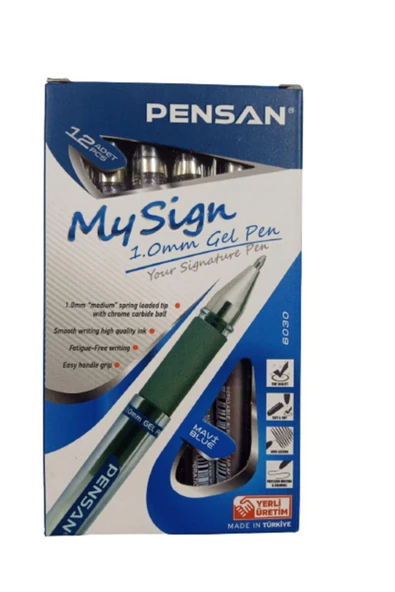Pensan Mavi Imza Kalemi 12 Adet - 5