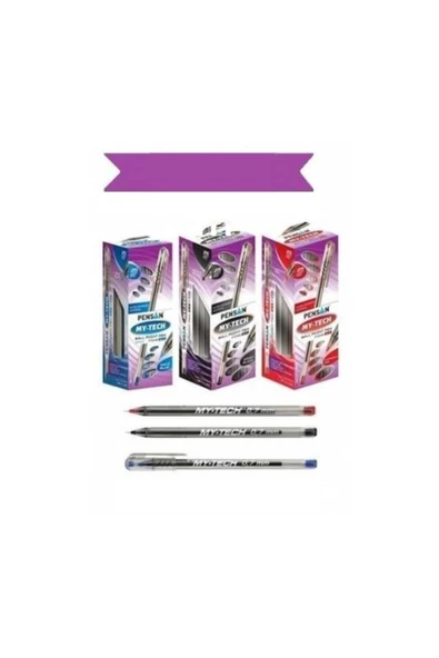 Pensan My-tech Tükenmez Kalem 3 Renkli 60lı Set ürün görseli 1