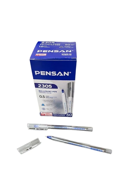 Pensan 2305 İĞNE UÇLU TÜKENMEZ KALEM 0,5 mm MAVİ  ( 50 ADET ) ürün görseli 1