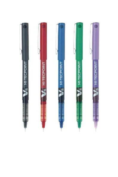 Pilot V5 Hi-tecpoint 5 Farklı Renk Iğne Uçlu Mürekkepli Kalem Set 2 - 1
